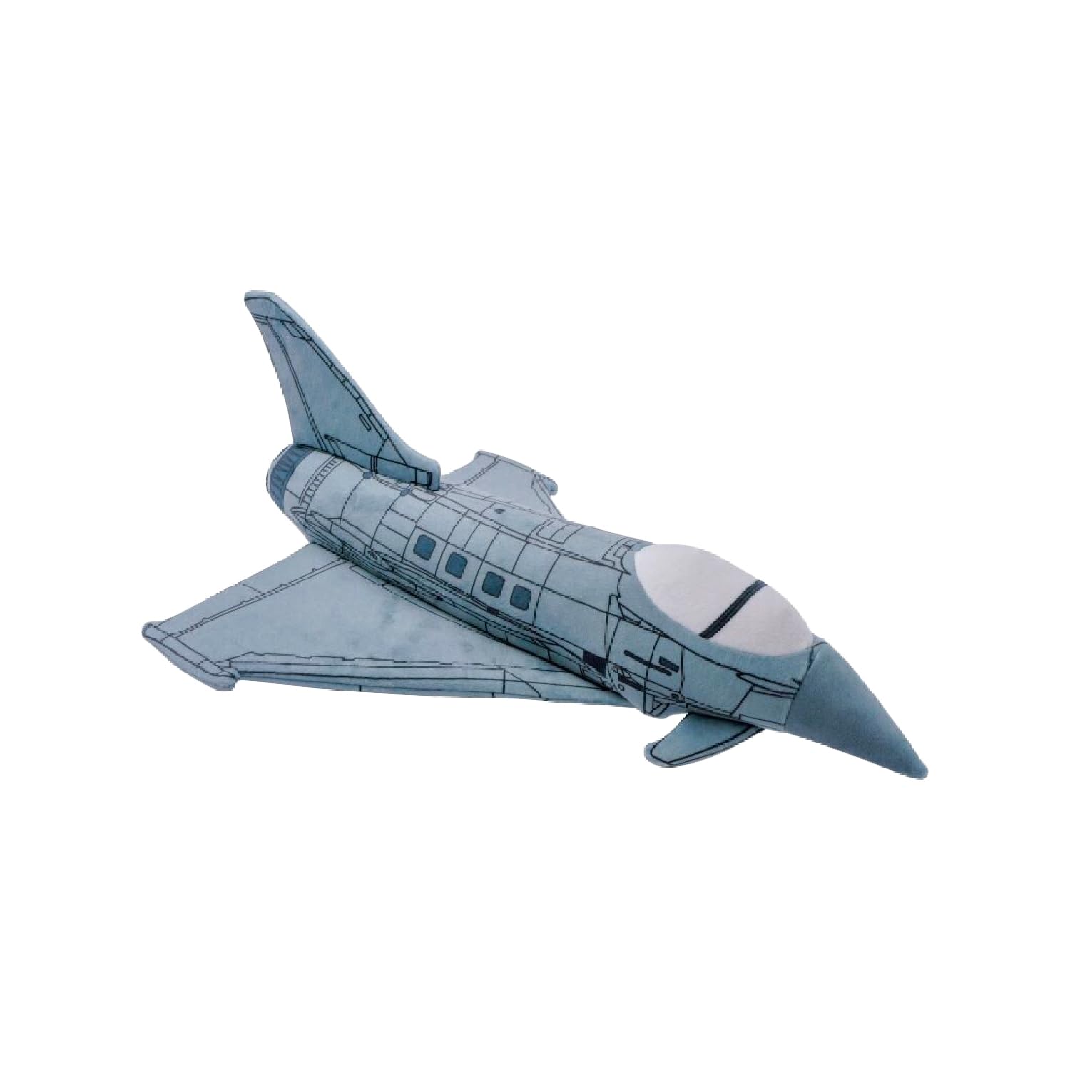 Typhoon Fighter Jet Aircraft Soft Toy - Cute Plush Toy for Kids and Collectors - Iconic Plane Aviation gift
