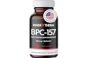 INNERTHERA Extra-Strength BPC 157 Capsules 500 mcg (Proud USA Company) Non-GMO, Gluten-Free, Wellness - Gut Health- 60 Capsules
