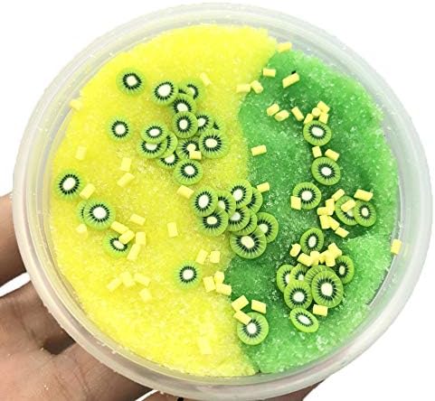 JYS Beautiful Fruits Mix Color Cloud Slime Putty Scented Stress Kids Clay Toy 2Oz None Sticky Wonderful Slime Toy for Both Boys and Girls. (Green)