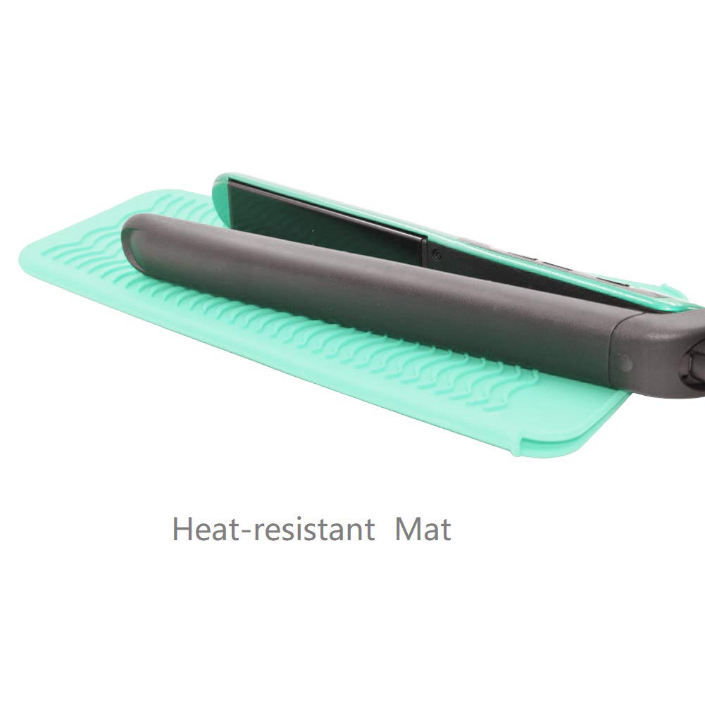 ZAXOP Resistant Silicone Mat Pouch for Flat Iron, Curling Iron, Hot Hair Tools（Hot Pink） : Beauty