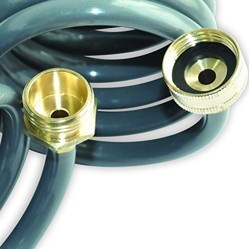 YeStar 75Ft Garden Coil Hose, 3/4" Solid Brass Fittings/Leak Proof Connector, Flexible Water Hose with 7-Pattern Spray Nozzle, Easy to Storage, Kink Free Compact and Durable - Thumbnail 6