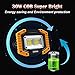 LED Work Light, HOKOILN 2 COB 30W 1500LM Rechargeable Work Light, LED Portable Waterproof LED Flood Lights for Outdoor Camping Hiking Emergency Car Repairing and Job Site Lighting (2 Pack)