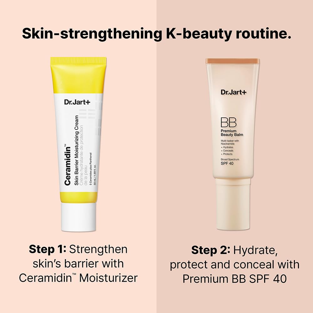 Dr.Jart+ Premium BB Tinted Moisturizer with SPF 40 and Niacinamide | Korean bb cream | Korean Skin Care, 1.35 Fl Oz