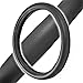 BDK Black Synthetic Leather Auto Car Steering Wheel Cover - Odorless w/ Cushion Grip Small 13.5 to 14.5 Inch - SW-709-BK-S