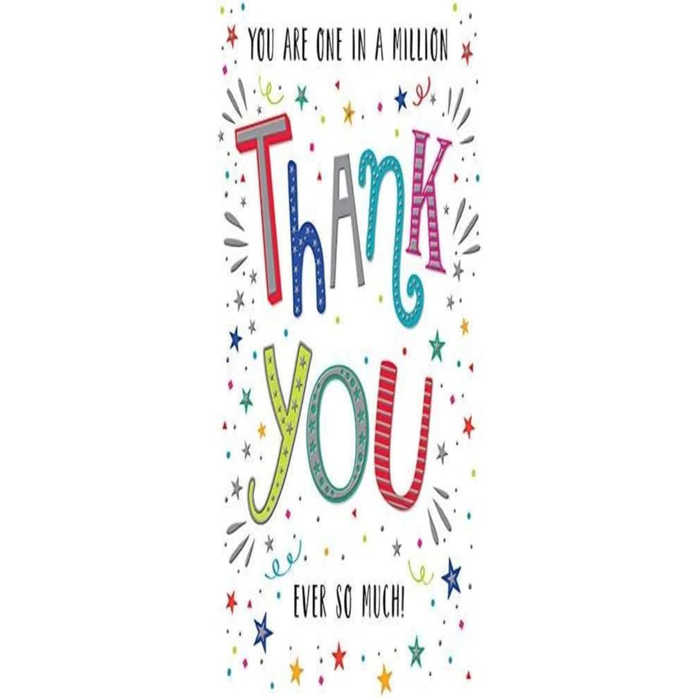 Regal Publishing Modern Thank You Card One in a Million - 8 x 6 inches