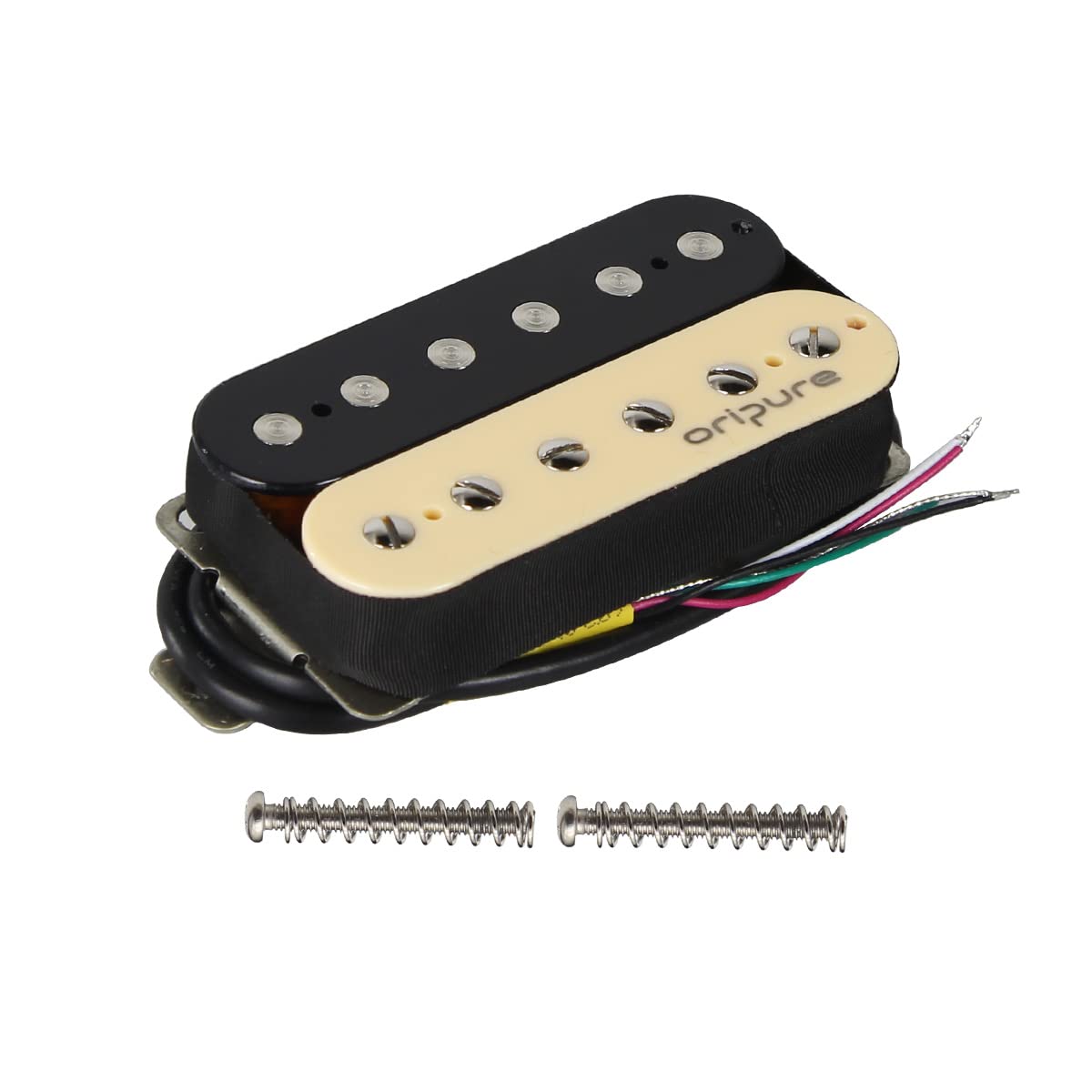 Oripure Alnico 5 Electric Guitar Humbucker Bridge Pickup 16-17K Zebra