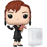 POP Movies: Beetlejuice - Delia Deetz Funko Vinyl Figure (Bundled with Compatible Box Protector Case), Multicolor, 3.75 inches