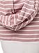 JayJay Women Casual Athleisure Velvet Contrast Color Short Sleeve Pullover Hoodie Sweater Shirt