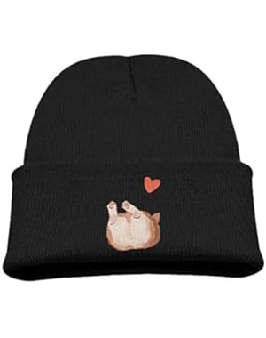 Love Corgi Butt Kid's Hats Winter Funny Soft Knit Beanie Cap, Unisex