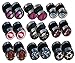 BodyJ4You 18PC Fake Plugs Logo Ear Gauge Cheater 00G Look 16G Lips Skull Eye Black Earrings