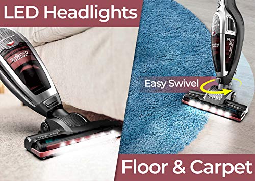 ROOMIE TEC Cordless Vacuum Cleaner, 2 in 1 Handheld Vacuum, High-Power 2200mAh Li-ion Rechargeable Battery, with Corner… - Image 3