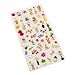 3 Sets(18 Sheets) Beautiful Flower Floral Transparent Stationery Sticker Planner Scrapbooking Diary Deco School Office Supplies Kawaii Stickers