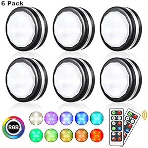 Lightess Luz Nocturna LED RGB Luz de Armario Luz debajo del Gabinete