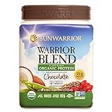 Sunwarrior - Warrior Blend, Raw, Plant-Based, Organic Protein, Chocolate, 15 servings