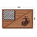 YUEAON 8pcs american flag velcro patches morale tactical embroidered military patch-usmc-marine corps-funny-ir-infidel-police