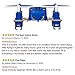 Hubsan H111 Q4 Nano Drone Quadcopter - World's Smallest Mini Kids Drone - 2.4 GHz 4CH RC Drone - Exclusive Blue