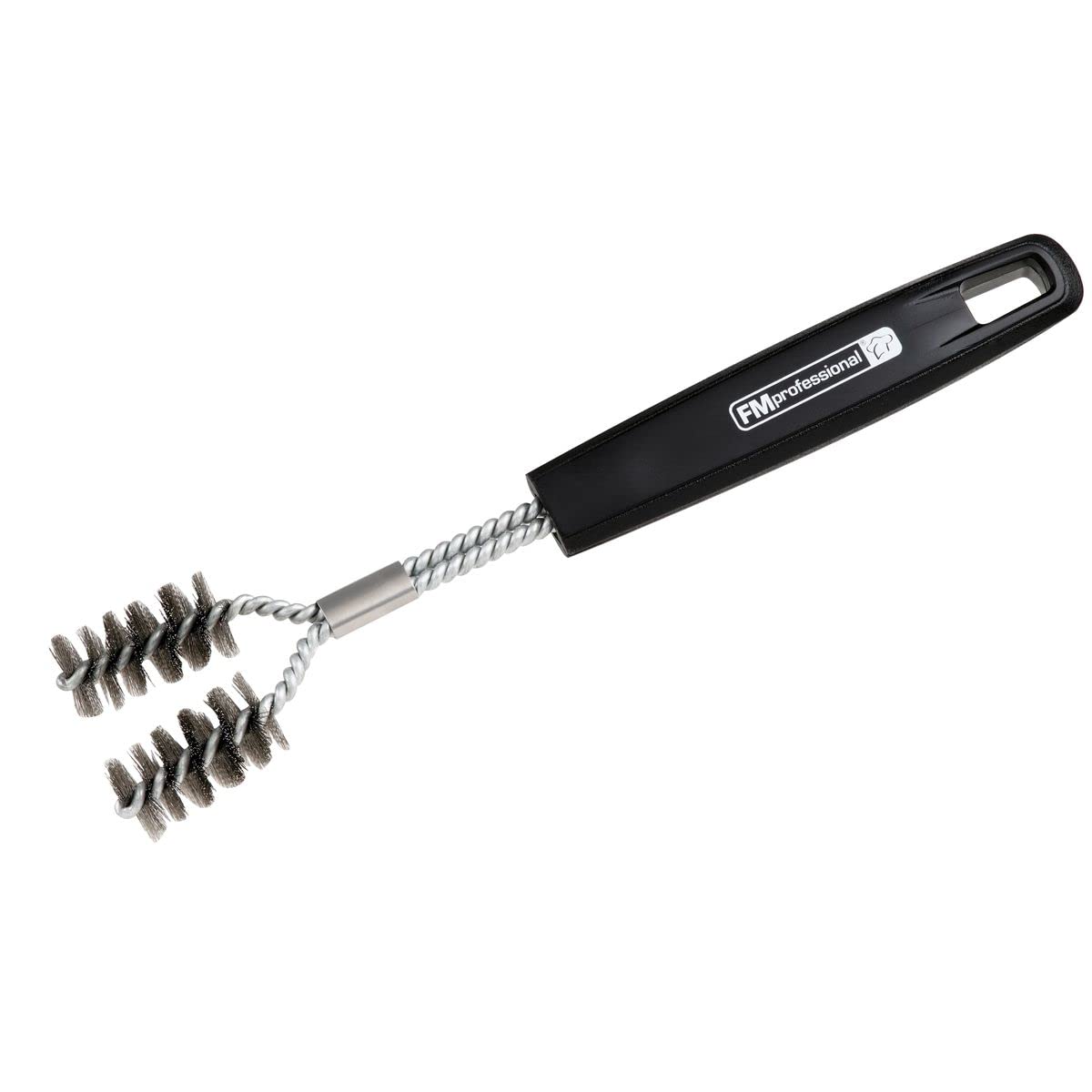 FMprofessional 22309 Wire, Stainless Steel Plastic, Y-Shaped Barbecue Brush