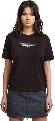 T-shirt HD Graphic para Mulheres, Preta (preto dk D27976-C336-6484), M