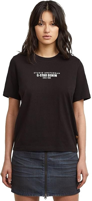 T-shirt HD Graphic para Mulheres, Preta (preto dk D27976-C336-6484), M