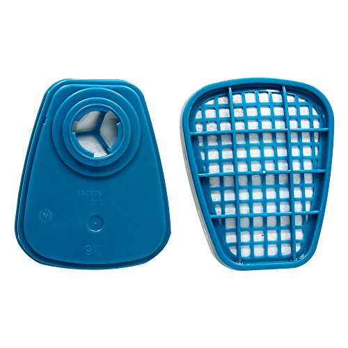 Complete Suit Trudsafe 6800 Painting Spraying Full Face Gas Chemical Mask Respirator, Dust Mask, 2 Kinds of Connectors, Good Tightness, Filters Included - Thumbnail 7