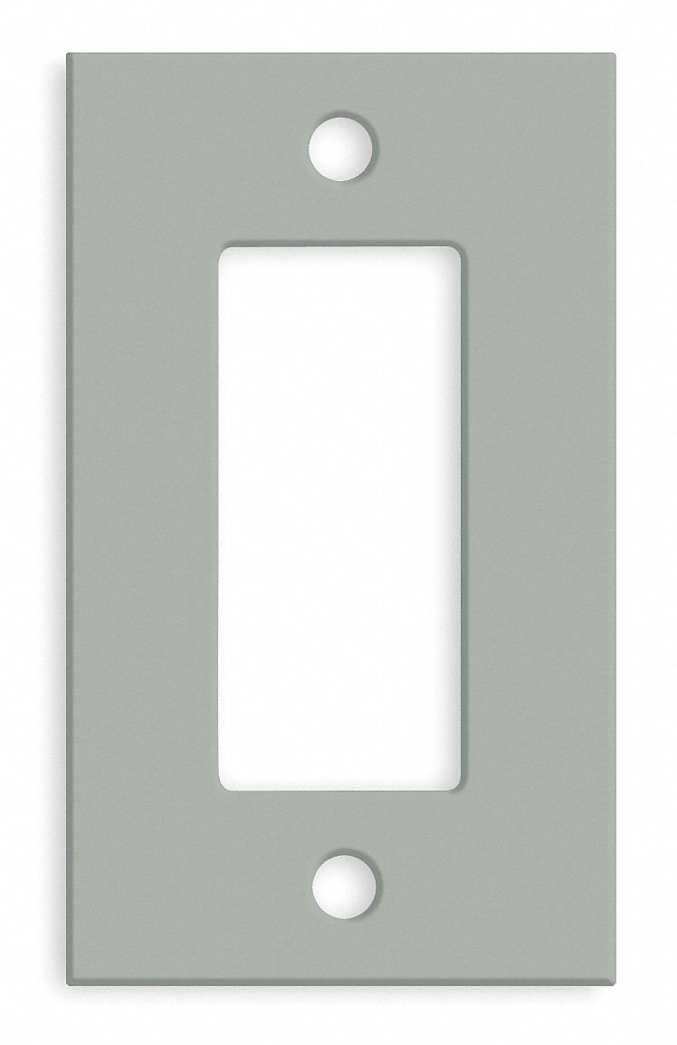 Plate, Gray, Steel, Plates Electrical Distribution Wire Management