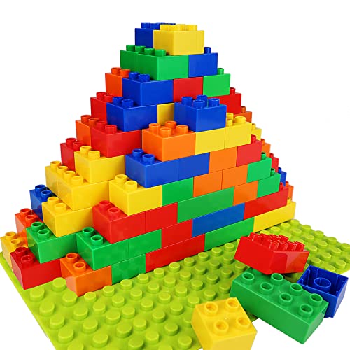 Large Building Blocks for Toddlers Kids Age 2-5, 100 PCS Set with