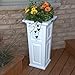 Mayne 4833-W Nantucket Polyethylene Planter, White