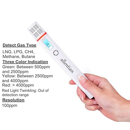 image for allentian Combustible Natural Gas Leak Detector Tester Meter Pen，Por