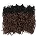 FASHION IDOL Nu Faux Locs Crochet Hair 18 Inch Nu Soft Locs Ombre Crochet Hair 6 Bundles Natural Wavy Crochet Dreadlocks Extensions for Black Women LIGHT AUBURN OMBRE (TT1B/30)
