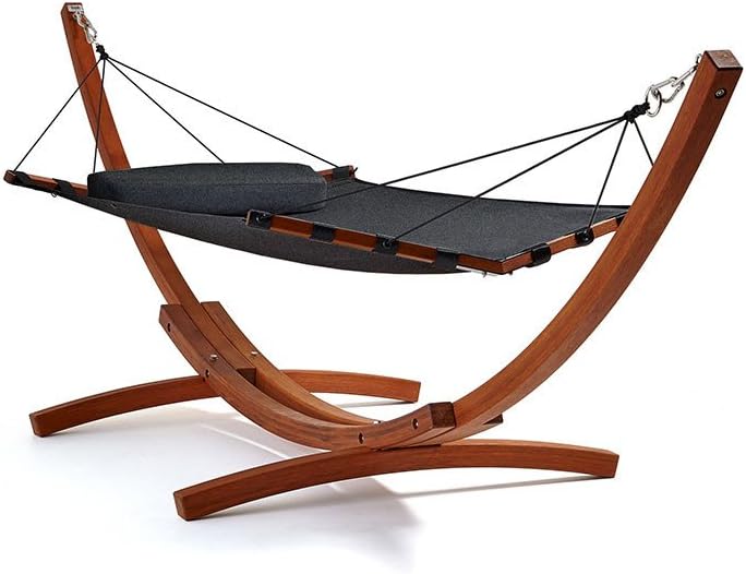 Lujo Living Free-Standing Hammock - Double - Isla Collection - Sooty