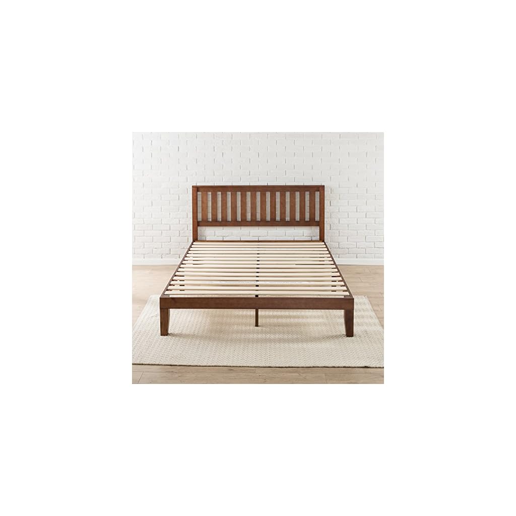 Zinus Vivek 12 Inch Wood Platform Bed with Headboard / No Box Spring