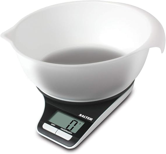 Salter Measuring Jug Digital Kitchen Scales, Electronic Food Weighing