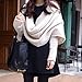 Foxnovo Fashion Korean Style Autumn Winter Unisex Knitted Scarf Cape Shawl with Sleeves (Beige)