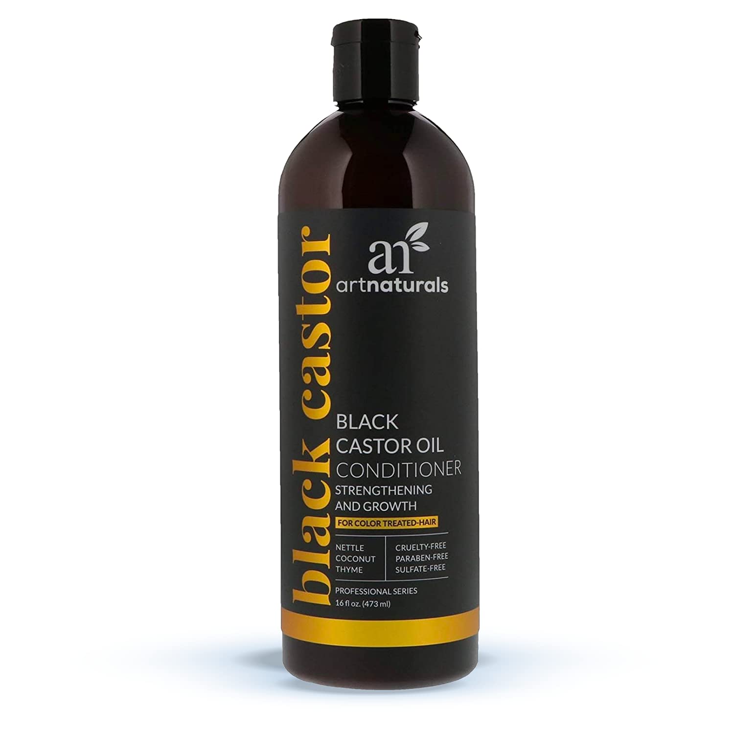 ArtNaturals Black Castor Oil Conditioner – (16 Fl Oz / 473ml) – Strengthen, Grow and Restore – Jamaican Castor – For Color Treated Hair