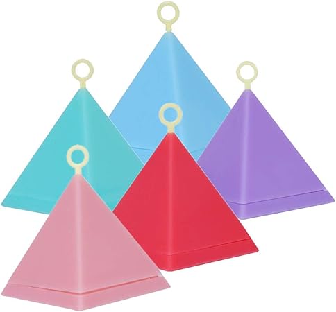 Amazon Co Jp Bestoyard 5個 マカロン色風船重り 三角バルーンウェイト 風船飾り パーティー お祭り 結婚式用 おもちゃ