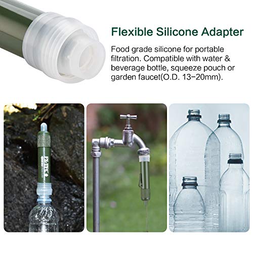 FSTFC Personal Water Filter Straw Mini Water Purifier Survival Gear