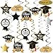 Graduation Hanging Decorations Swirls Kit - Big Pack of 33 | Beautiful Hanging Ceiling and Door Decoration for Graduation Party Supplies 2019 | Graduation Decorations for High School Prom Grad Party