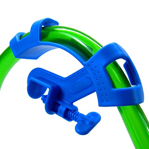 Adjustable Aquarium Hose Holder Fish Tank Filter Water Pipe Mount Pack Of 5 - Blue