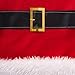 DII Christmas Table Décor Holiday Season Tabletop Decoration, Table Runner, 14x72, Red Santa Claus Belt