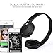 Wireless Headphone V4.0 Over-Ear Bluetooth Headset w/Mic for iPhone, iPad, iPod, Samsung Galaxy and Other Bluetooth - Enabled Devices. [Black]