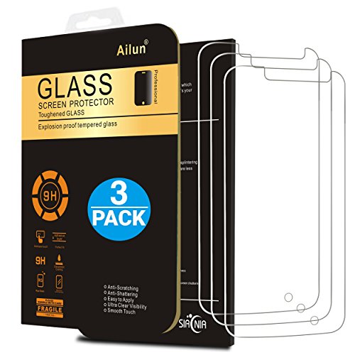 Ailun Moto G4 Play Glass Screen Protector 3 Packs FBA