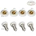 DZYDZR 8pcs LED Bulb Base Socket E14 to E12 Adapter Converter