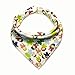 Set of 4 Baby Organic Bandana Drool Bibs for Boys and Girls. 100% Cotton, Soft, Absorbent, Hypoallergenic. Unisex Baby Bibs by Truhapi for Drooling and Teething - Bonus Pocket Wet Bag