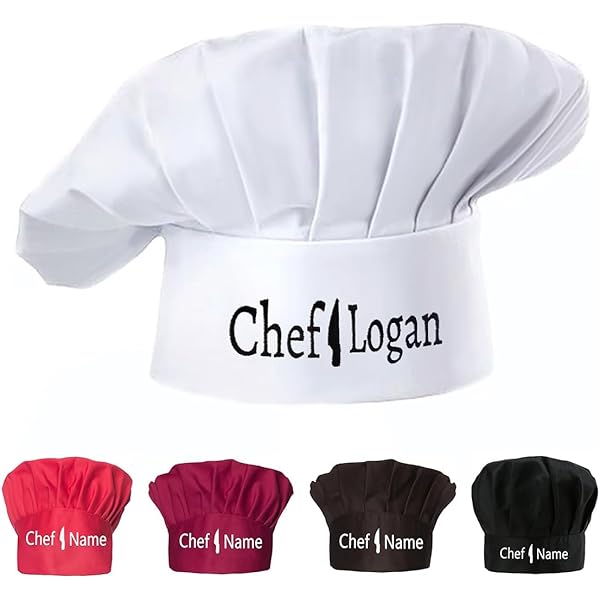 CREATCABIN Chef Hats Adjustable Chef Cap Elastic Cotton Bakers Hat - View #7