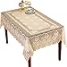 Collections Etc Crochet Lace Floral Tablecloth, Cream, 60