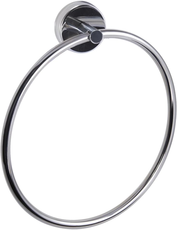 Kapitan Stainless Steel Towel Ring 6.70 inches/ 17 cm, Self Adhesive or Screws Mounting, Polished Finish,Made in EU, 20 Years Warranty