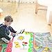Water Doodle Mat, Aqua Magic Mat Water Drawing Mat Toddlers Painting Board Writing Pad Educational Learning Toy in 6 Colors with 2 Magic Pens for Boys Girls Age 2 3 4 5 6+ Years Old, 34