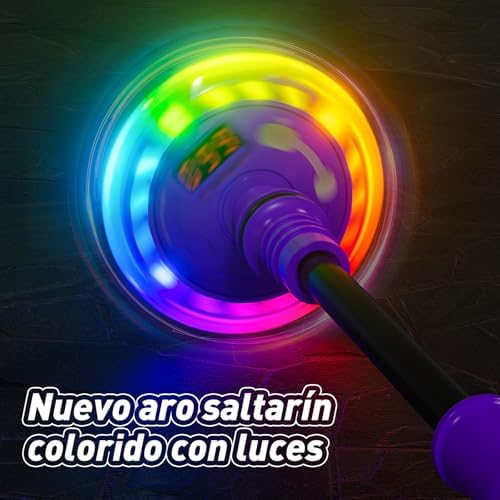 Bola de Salto de Tobillo Recargable con Luz y Contador para Niñas 6-11 Años