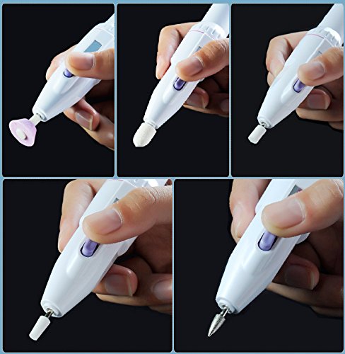 Pevor Professional Electric Manicure Shaper Manicure Pedicure Nail File Set Automatic Nail Polish Tools Nail System of Buffer, Polisher, Shiner, Shaper
