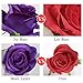 Luyue 10PCS Artificial Roses Flower Silk Rose with Stem Realistic Artificial Long Stem Rose Fake Roses Bouquet for Wedding Home Decoration
